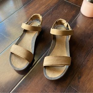 Teva sandals, tan color, women’s size 8 US